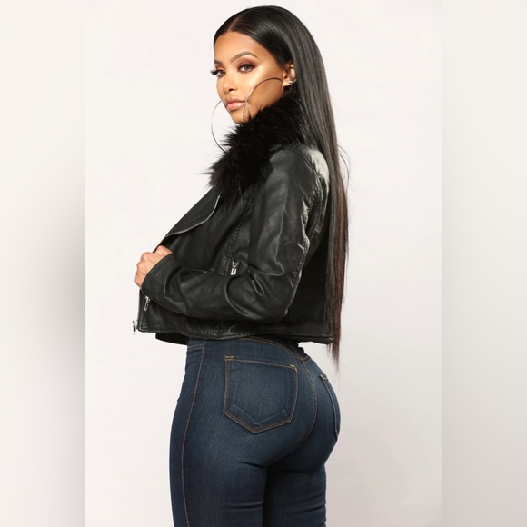 Fashionnova Leather Jacket - Picture 3 of 4